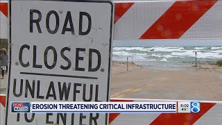 Erosion threatens infrastructure on lakeshore
