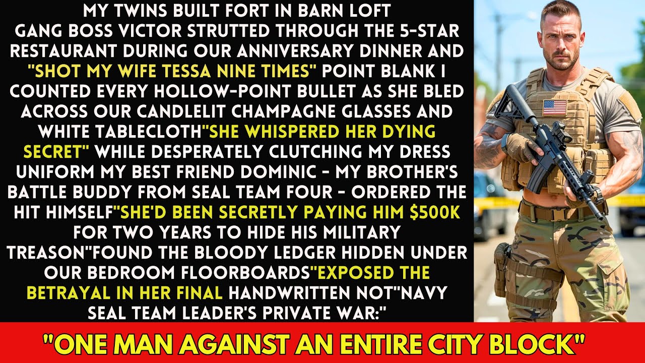 Gang Boss Shot My Wife 9 Times At Dinner—I’m SEAL Team Leader—I Cleared His Whole Block Tonight