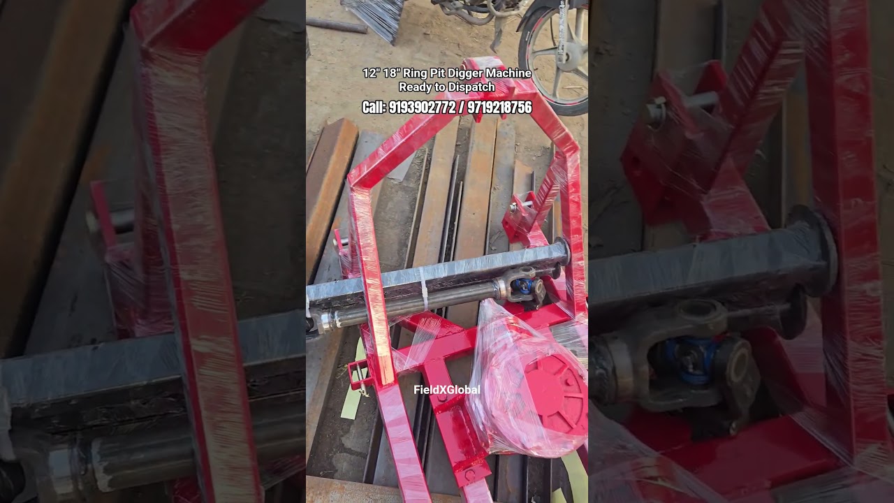 Ring Pit Digger | Mini Post Hole Digger for Tractor 12inch 18inch Auger 