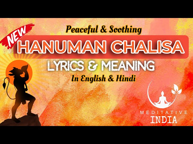 Soothing HANUMAN CHALISA with MEANING and LYRICS in a NEVER HEARD Sound and Soothing Reverb LoFi Ver class=