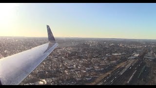 United E145 Landing at Newark [HD]