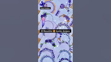 20 Beautiful border designs/Assignment front page design/Project Work Designs #love #project #shorts
