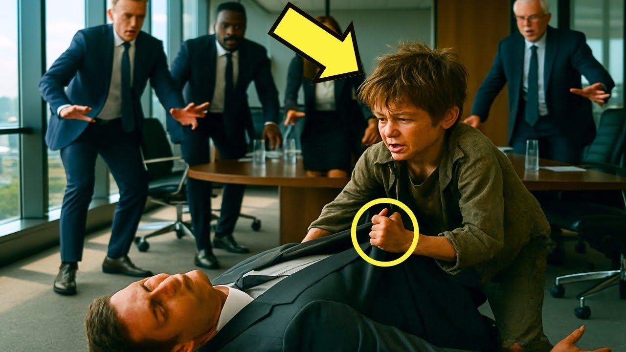 NIÑO MENDIGO ARRASTRA A MILLONARIO DESMAYADO POR 9 PISOS… Y LE SALVA LA VIDA