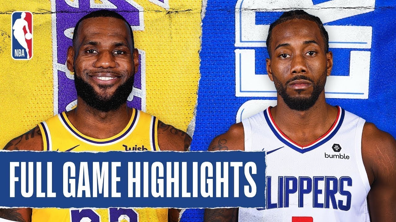 Lakers vs clippers full game highlights - YouTube