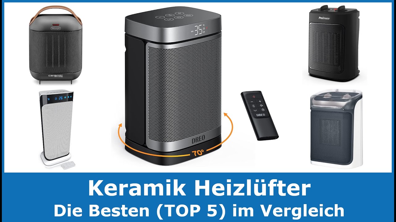 Die besten Keramik Heizlüfter 2024 (TOP 5) 🥇 Testsieger im Vergleich (gut  und günstig) 