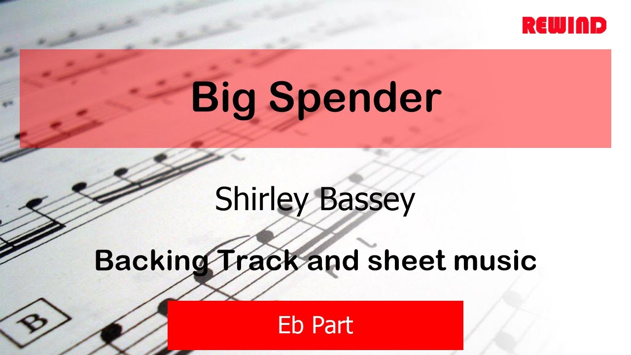 Shirley Bassey : Big Spender V2 : Alto Sax Playalong Backing Track