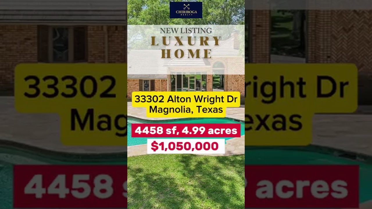 🌳 MAGNOLIA LUXURY ON 5 ACRES! 🏡✨ Presented by Suzanna Chiriboga | Chiriboga Realty Step into