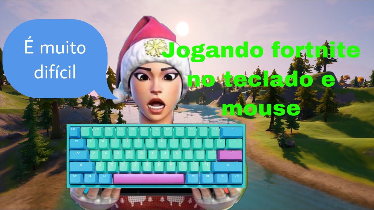 Jogando fortnite no teclado e mouse - YouTube
