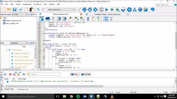VHDL Button Debounce