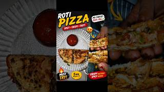 No Oven, No Cheese, No Butter 😳🍕 | healthy and tasty roti pizza recipe #parathapizza #indianpizza