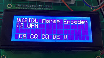 VK2IDL Morse Code Encoder v1