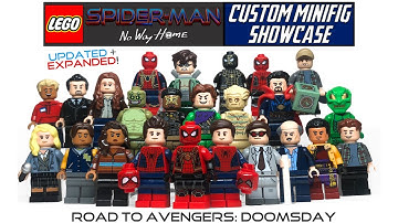 LEGO SPIDER-MAN NO WAY HOME Custom Minifigure Showcase (UPDATED: Road to Avengers: Doomsday)