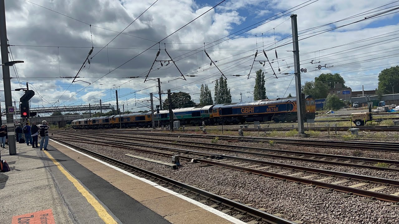 Trains at Doncaster and Adwick 2 railtours and a 66 convoy YouTube