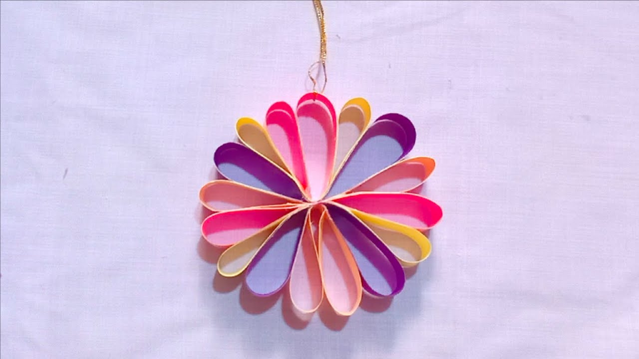 Best! DIY Room Decor ! Easy Paper Wall Hanging Making At Home ! Home