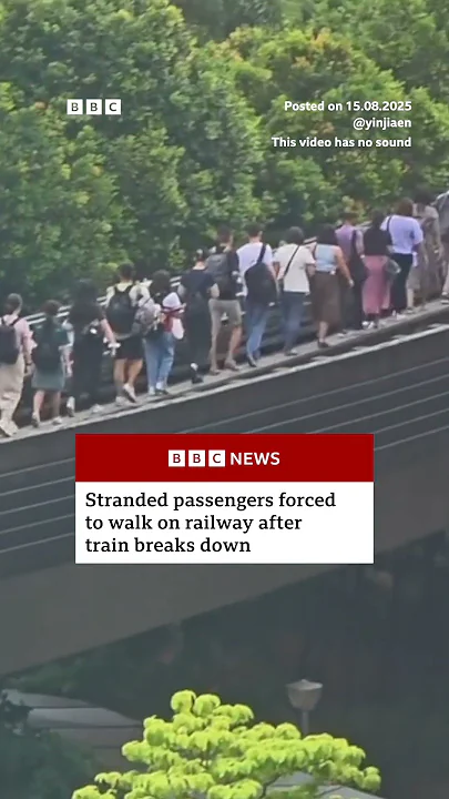 Passengers were stranded on a Singapore railway track after a train had a power fault. #Singapore