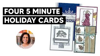 🔴4 Handmade Holiday Cards to Make in 5 Minutes