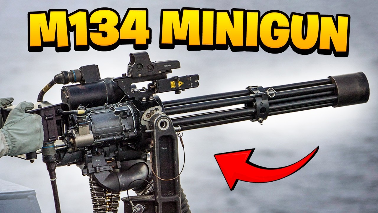 M134 Minigun: The Machine Gun That Fires 4,000 Rounds Per Minute - YouTube