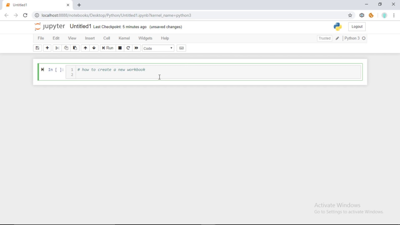 To create a new workbook using Python - YouTube