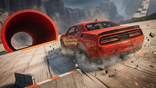 Real Car Mods vs The Longest Death Road | BeamNG.drive screenshot 2
