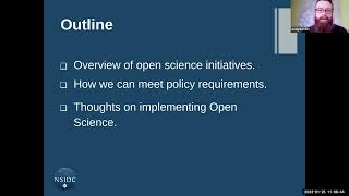 Open Science: How do we do it? NSIDC Cryosphere Seminar with Andy Barrett and Walt Meier