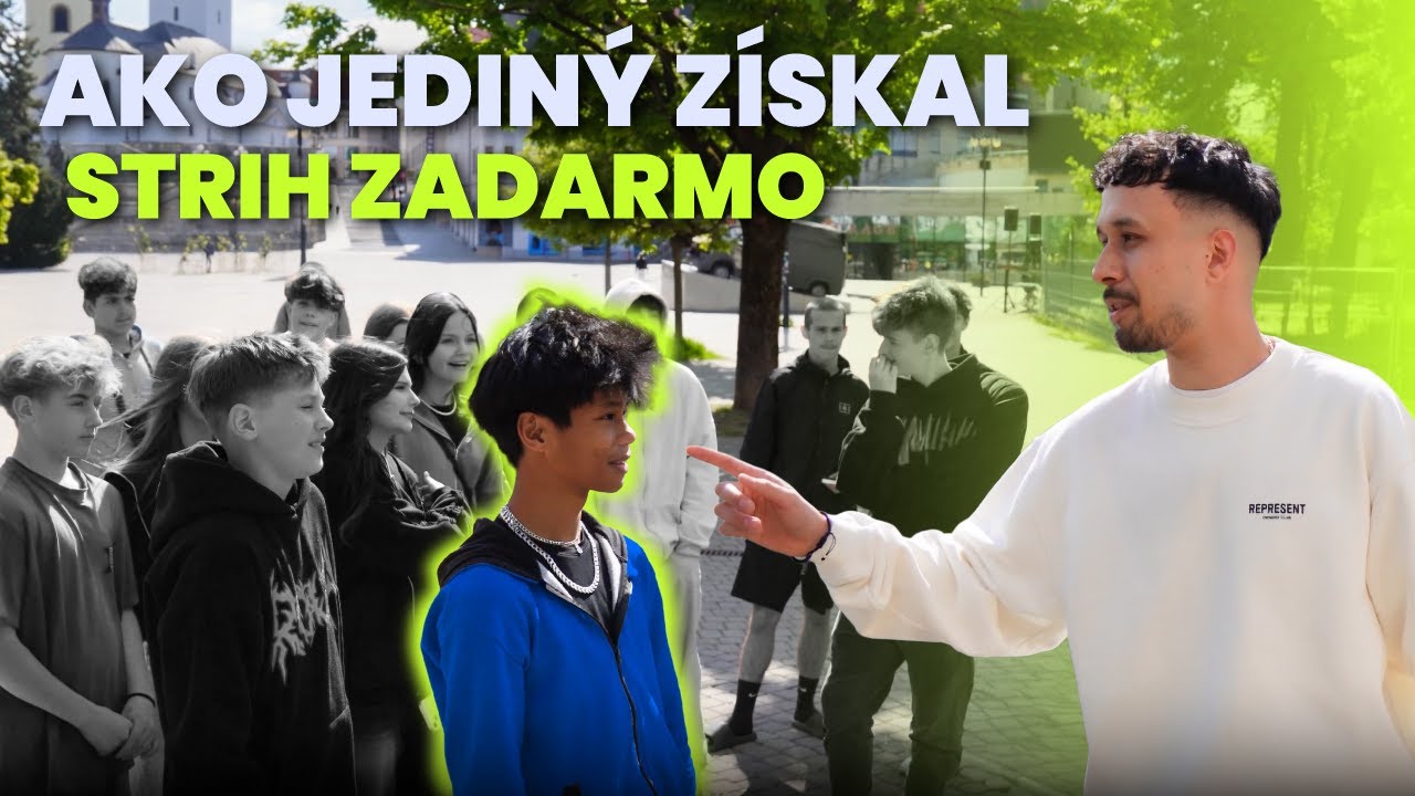 ZASTAVIL SOM SKUPINU TEENAGEROV ✂️ | Iba jeden z nich získal strih ZADARMO