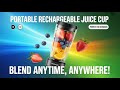Portable Rechargeable Juice Cup Review | 2-in-1 Fruit Blender for Home & Outdoors