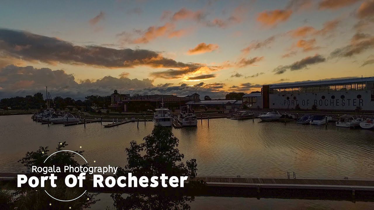 Drone Over Port Of Rochester