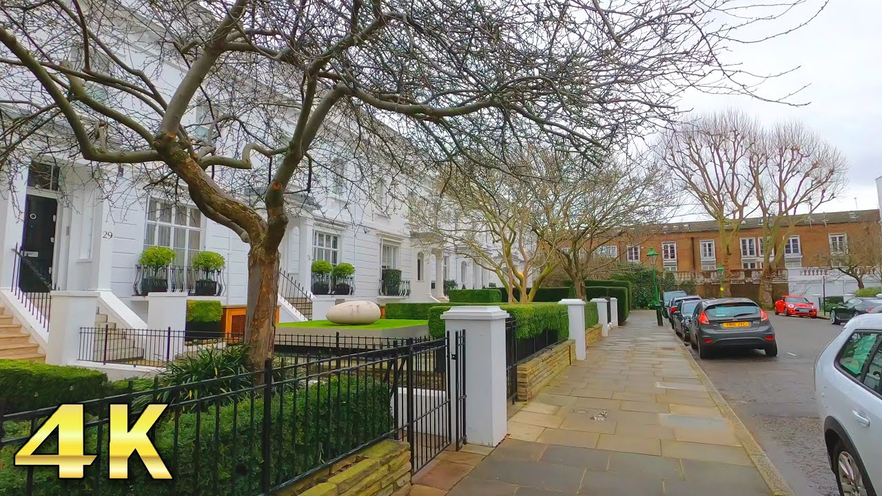 London Walk 4K (Egerton Terrace, Egerton Crescent, Brompton Road