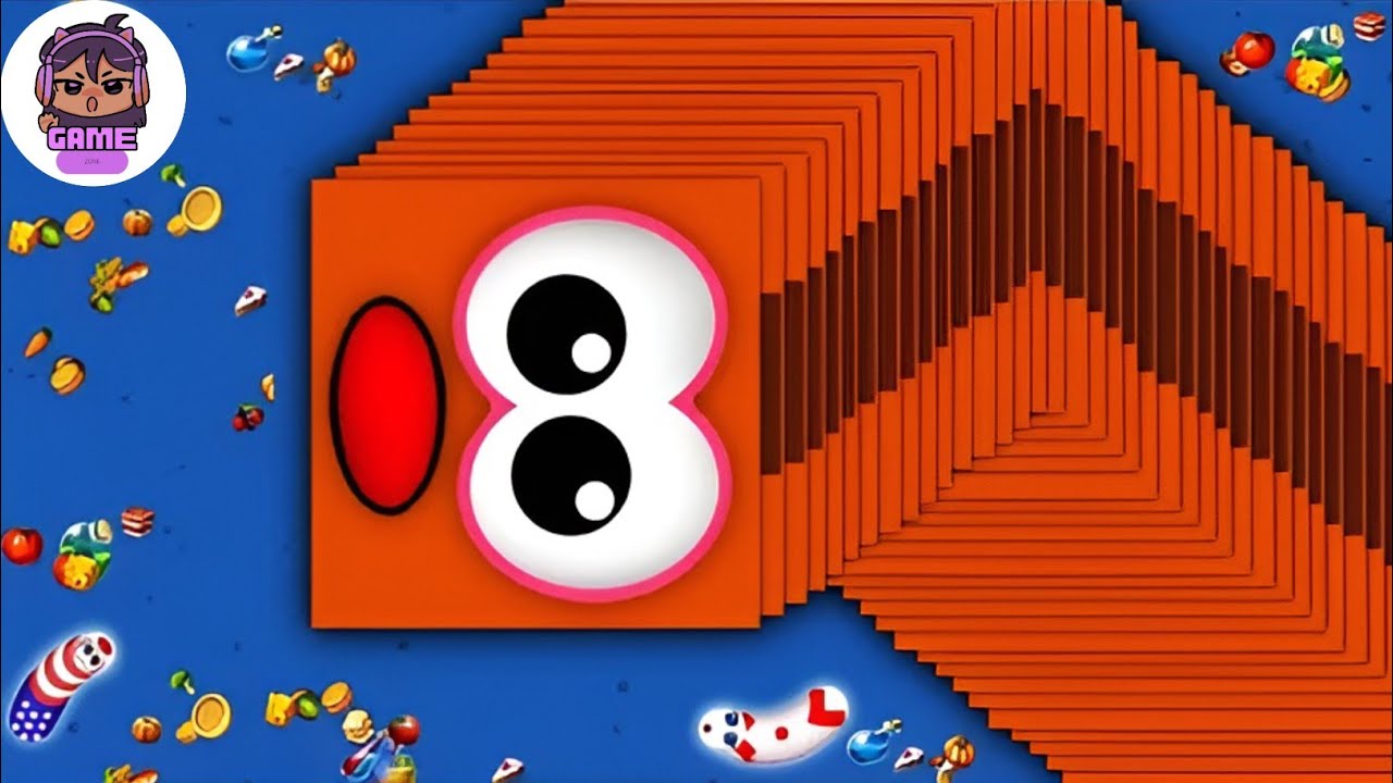🐍WormsZone.io ❤001 Slither Snake Top01 /Best World Record Snake Epic cacing WormsZoneio 