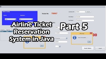 Airline Ticket Reservation System in Java Part 5