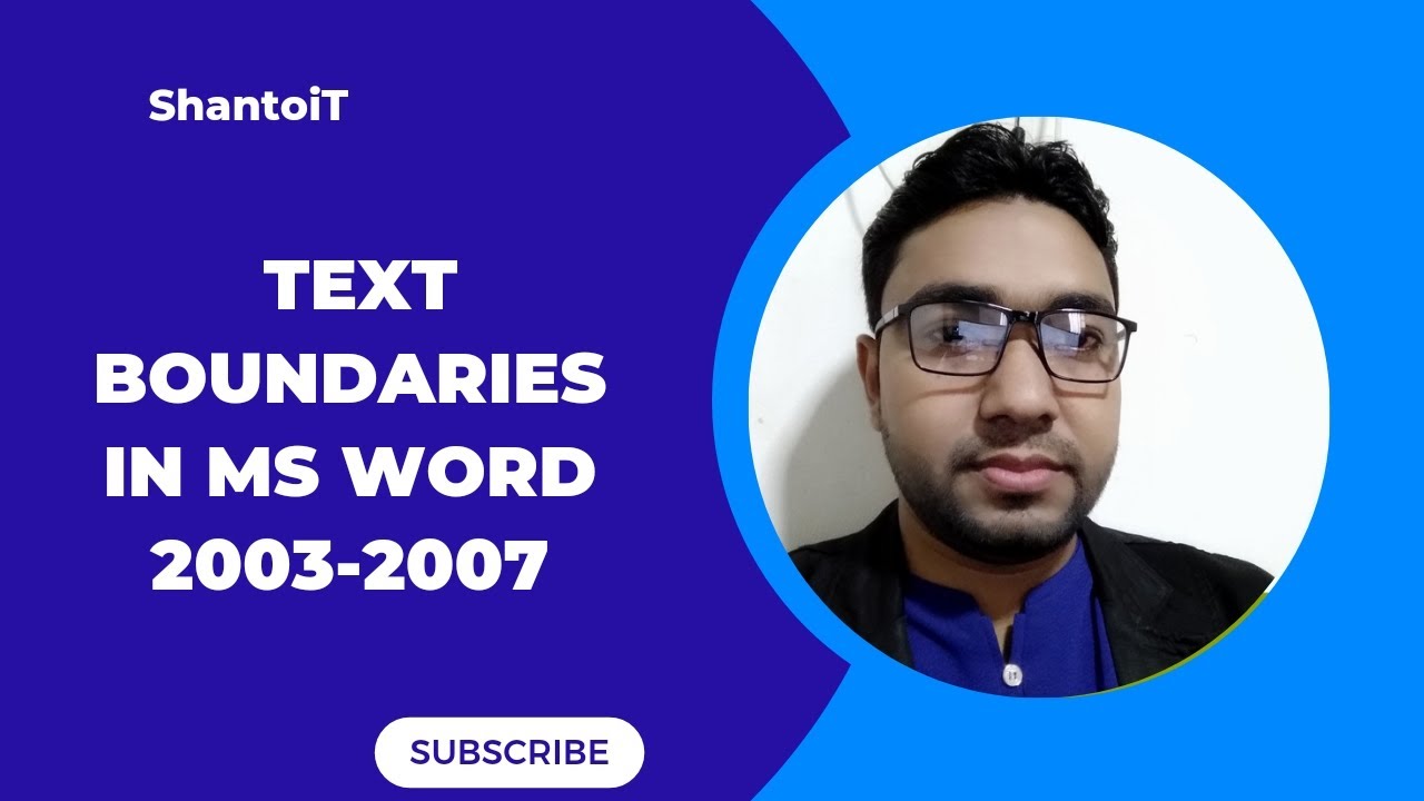 মাইক্রোসফট অফিস ওয়ার্ড ডকুমেন্টে টেক্স বাউন্ডারি,Text boundaries in ...