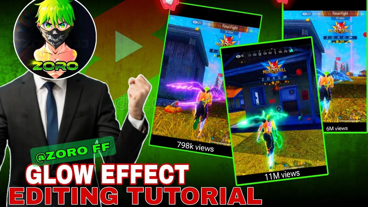 Ff Editing How To Edit Like @zoroffxx | Free Fire Character Glow Efect Video ...
