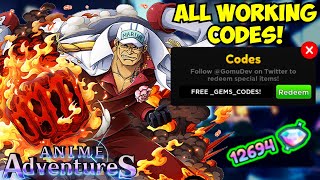 💎 *1100 GEMS* ALL WORKING CODES FOR ANIME ADVENTURES! 💎