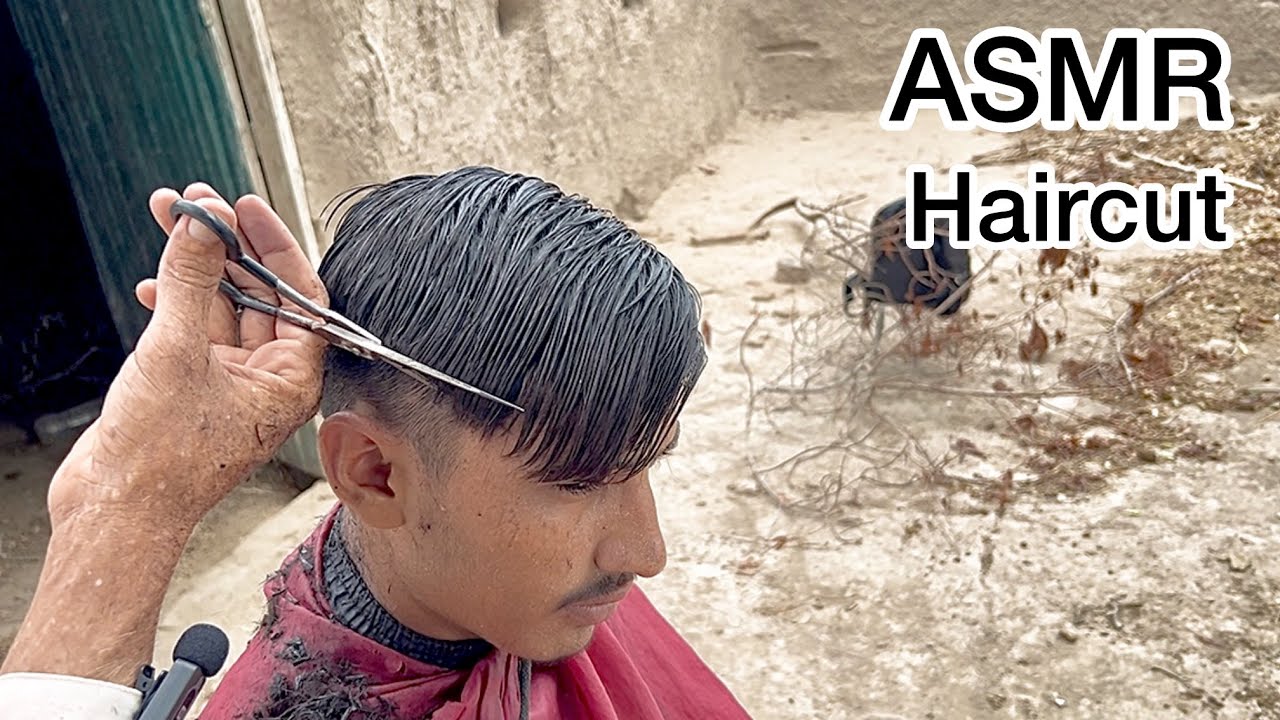 ASMR REAL HAIRCUT 💇 IN MY VILLAGE |ASMR TALENTED BARBER 💈 IN THE WORLD 
