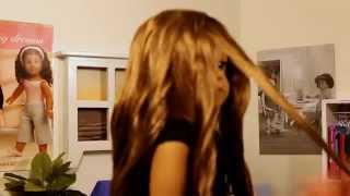 How to Curl Kanani's Hair ~ Easy ~ using straws and bobby pins