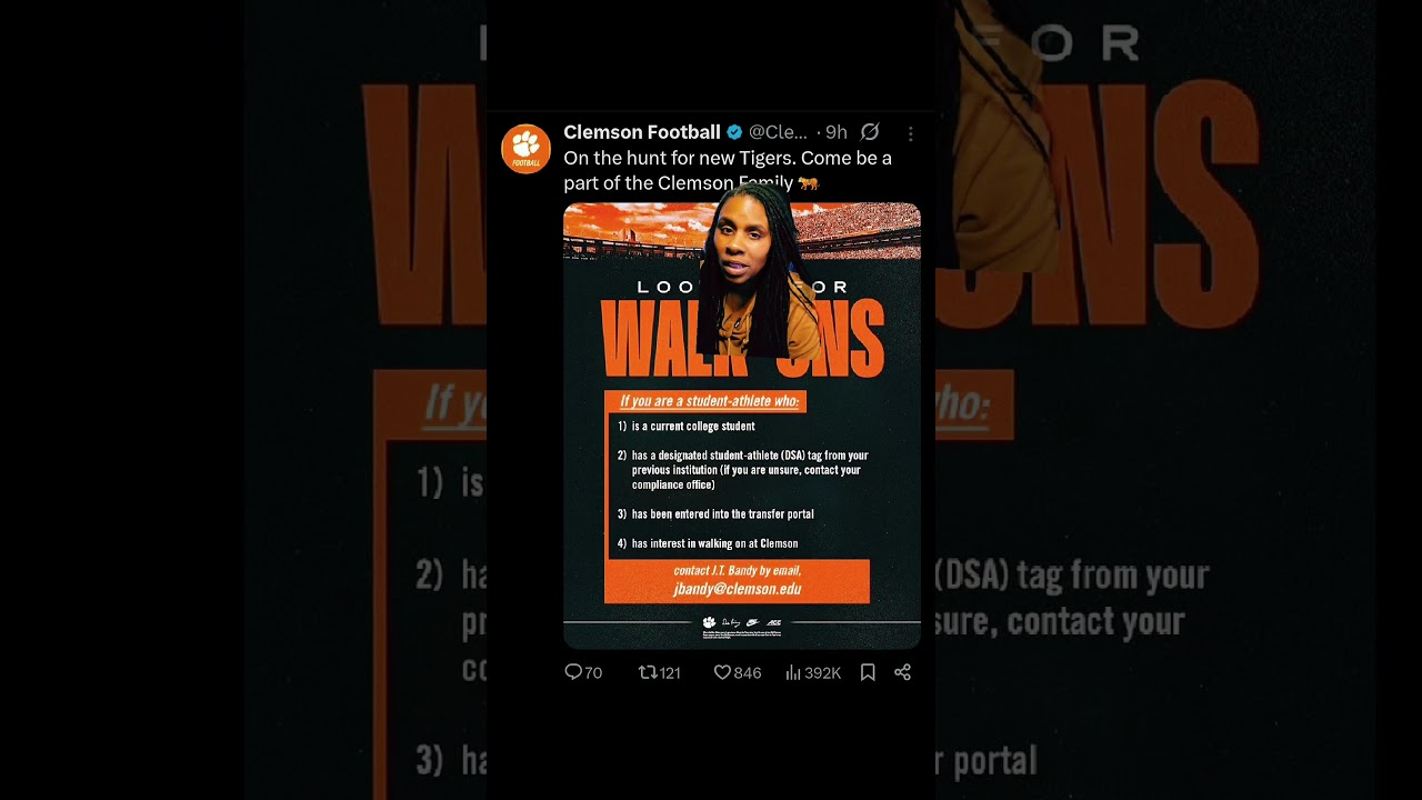 Are they alright over there at #Clemson ? Not too much on me I'm being serious. #cfb #cfbpostseason