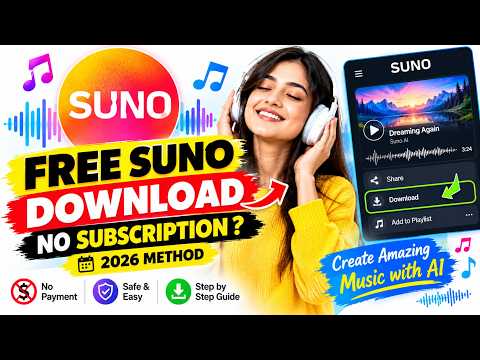 Suno AI Download FREE | No Subscription Step-by-Step Tutorial