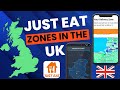 Just Eat Available Zones in the UK | London, Birmingham, Manchester, Cardiff &amp; More
