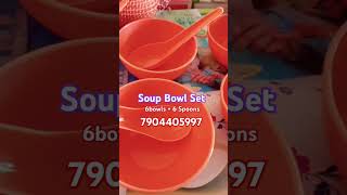 Soup bowl sets, bowls 6pcs, Spoons 6pcs, soup bowls combo, book orders