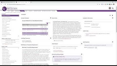 Checking changes to your course schedule