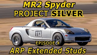 Career Overview Project Silver MR2 Spyder - Episode 4 ARP Extended Studs