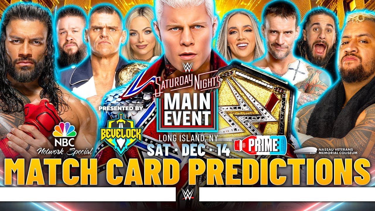 WWE Saturday Night's Main Event 2024 - Card Predictions - YouTube