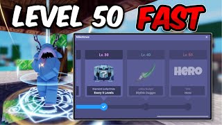 How To Get Player Level 50 FAST In Roblox Bedwars!!