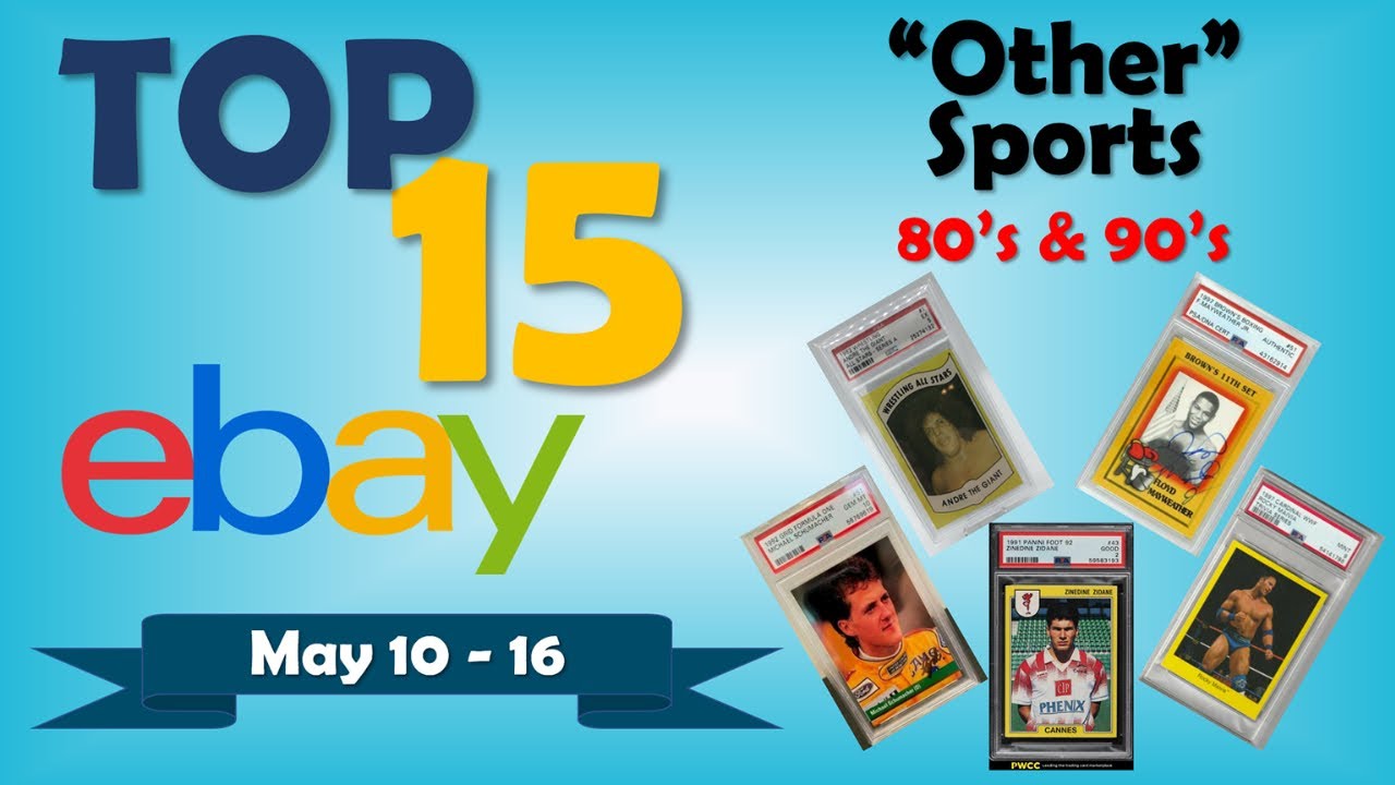 TOP 15 Junk Wax Era "Other Sports" Card Weekly Sales May 10 16, Ep