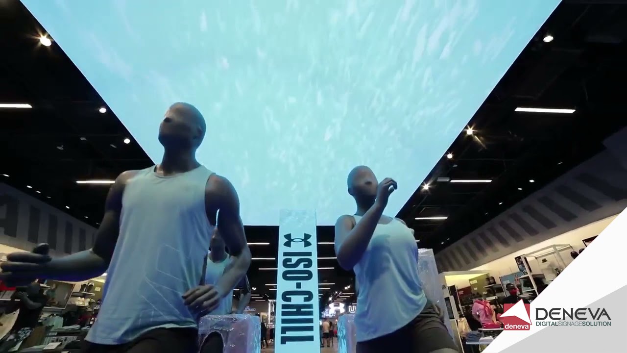 DENEVA Digital Signage Solutions for Under Armour Flagship Store (Dubai)