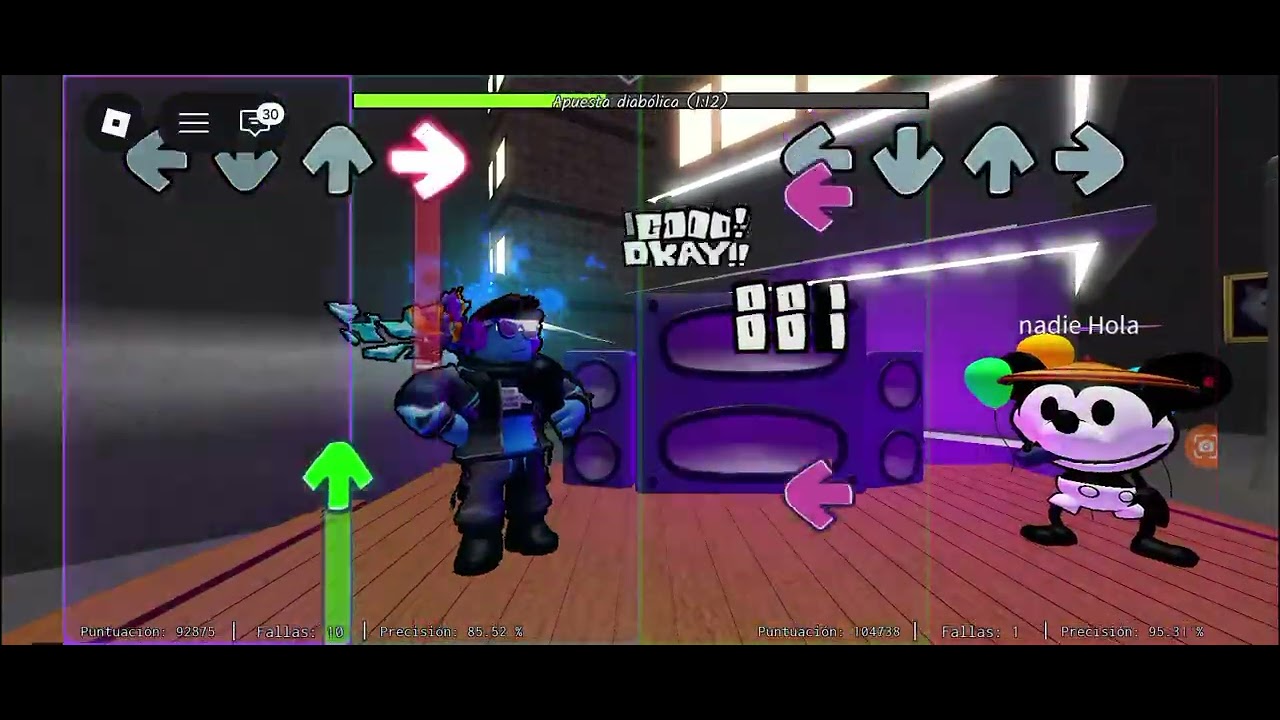 Mickey mouse me reto a un pvp de fnf y me derroto