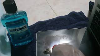 Clean anti-glare coating #Macbook's screen with #Listerine, #sock, soft towel, 100℅ look like new. screenshot 1