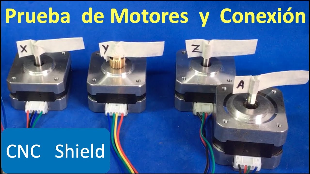 Prueba Rápida de CNC Shield, Motores de Pasos, Driver, Conexiones y