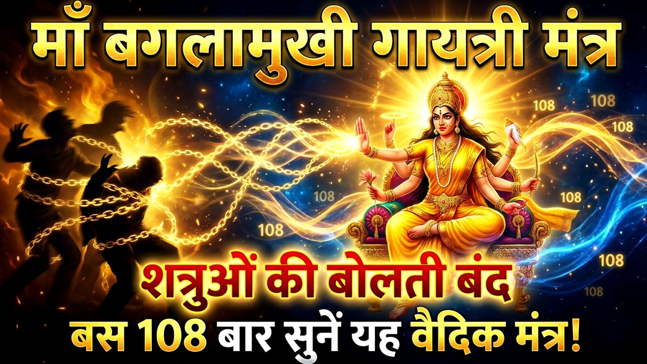 माँ बगलामुखी गायत्री मंत्र: शत्रुओं की बोलती बंद, बस 108 बार सुनें यह वैदिक मंत्र | Gayatri Mantra