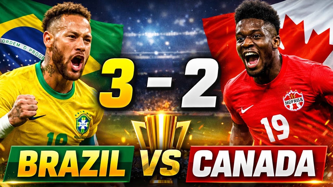 Brazil vs Canada | Gold Cup Football Match | Thrilling Game 😱 / 124-366 days......